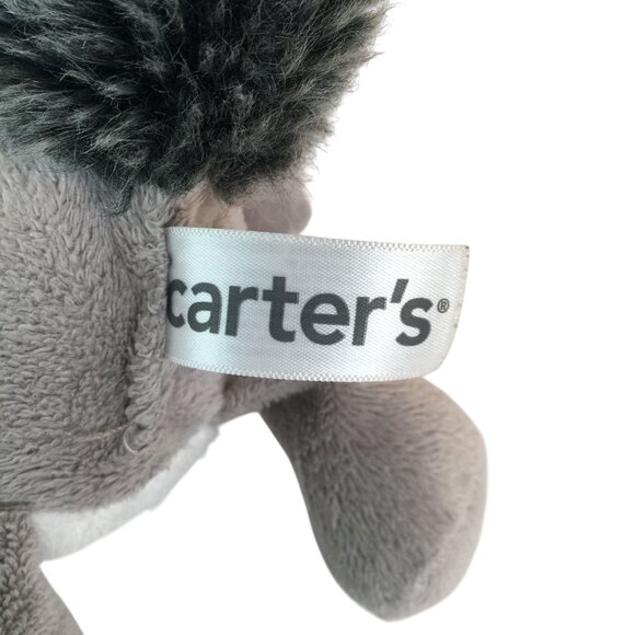 Carters Gray White Squirrel #60140 Plush 8" Stuffed Animal Toy Baby Lovey - Picture 5 of 7